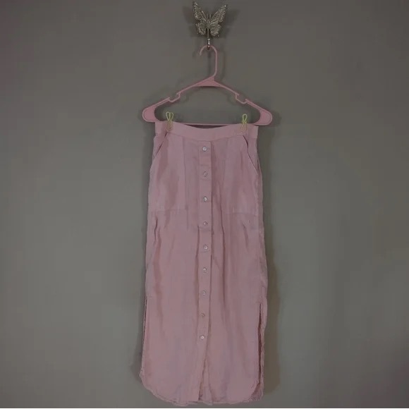 100% Linen Romantic BarbieCore Skirt - Picture 1 of 2